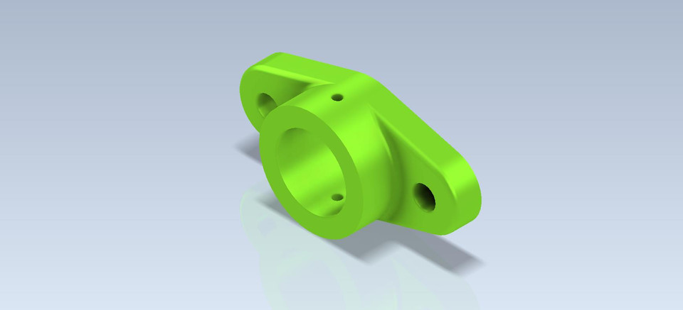 Studycadcam 3D CAD Exercise 515 C / Bearing/ Chumacera/Autodesk Inventor Pro