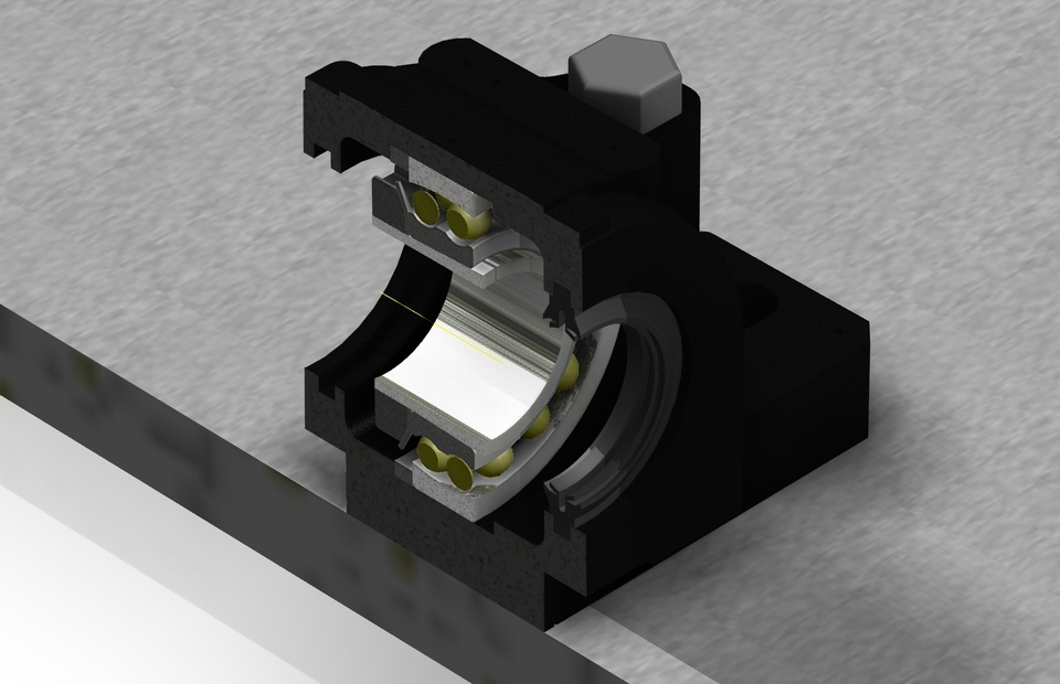 housing cad model skf bearing 3D  509  / STEP Housing SNL  Bearing CAD model  IGES GrabCAD
