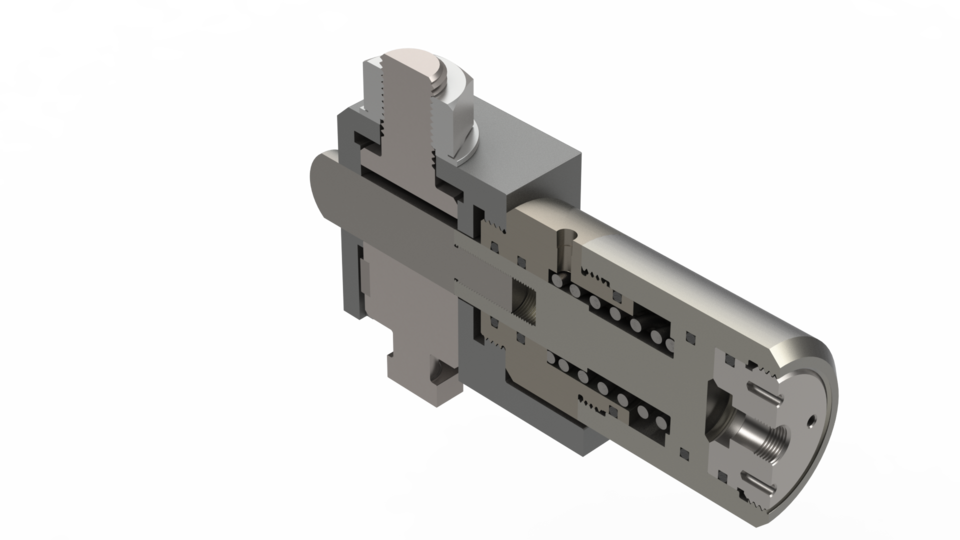 Hydraulic swivel clamp 3D CAD Model Library GrabCAD