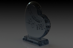 Crystal Heart Trophy for The Golden Gear Awards (2012)