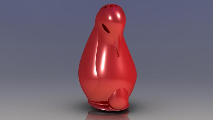 Penguin chilli flake shaker