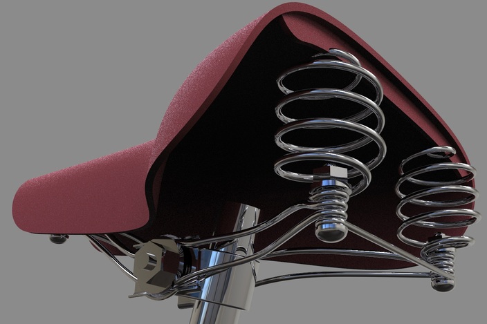 1950s bike saddle