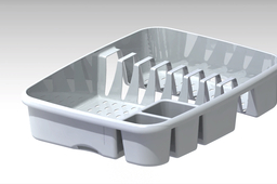 Plastic dish drainer