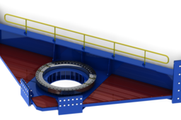 Offshore Crane Foundation, Load capacity 30 mT @ 30 m.