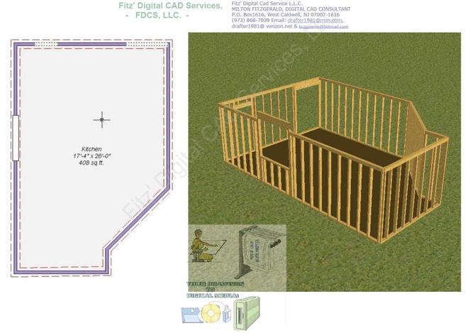 Preliminary Kitchen Framing Layout Part-2