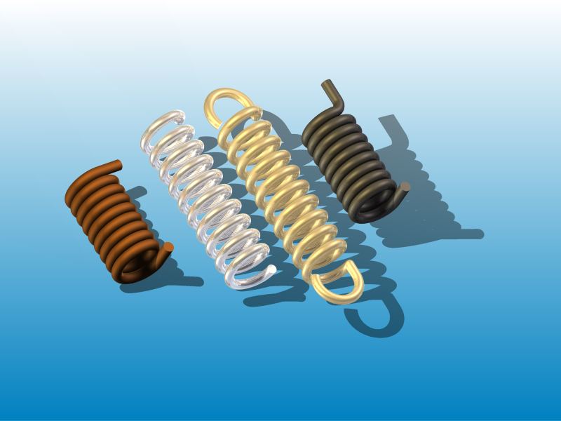 springs 3D CAD Model Library GrabCAD