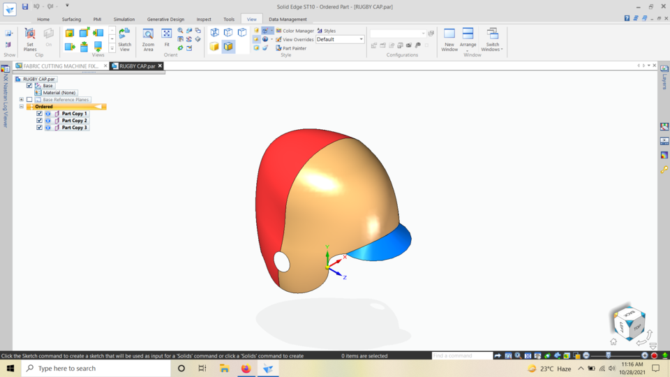 RUGBY CAP 3D CAD Model Library GrabCAD