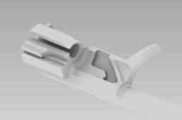Bolt carrier with gas piston for AKM