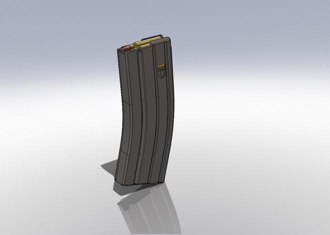 M16_Ar-15_M4 30rnd Magazine - SOLIDWORKS - 3D CAD model - GrabCAD