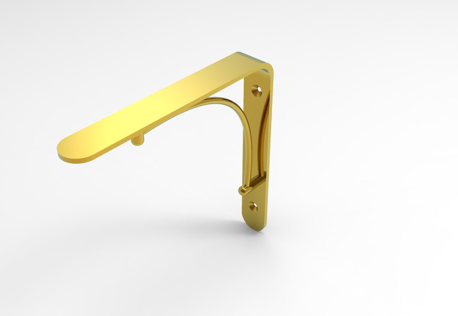 shelf bracket 3D CAD Model Library GrabCAD
