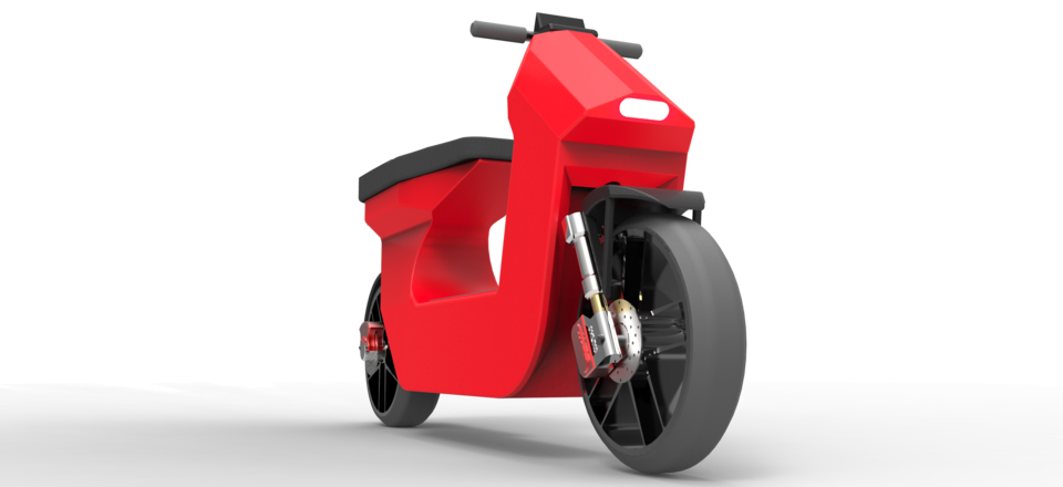 Electric Urban Scooter Concept.