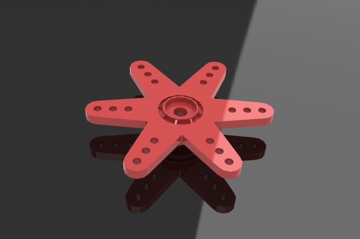Six arms servo plate