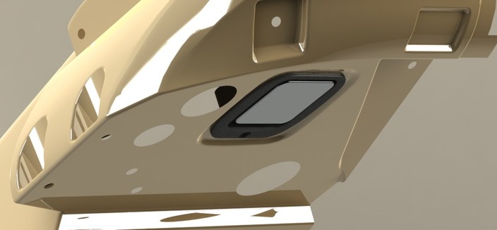 Koenigsegg Hood Release Handle Rev1