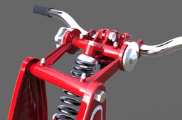 The front fork for IZ-350