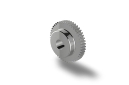 GEAR,SPUR,16 PIT,48T,1/2"BORE,3"PIT DIA,STEEL