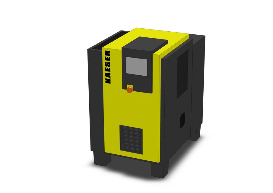 Kaeser SX8T Packaged Air Compressor 3D CAD Model Library GrabCAD