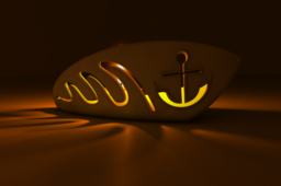 Boat candle holder