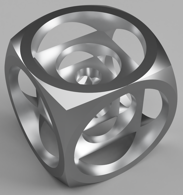 Turners Cube 3D CAD Model Library GrabCAD