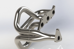Exhaust variation for my first complete engine model a Daihatsu EJ-VE