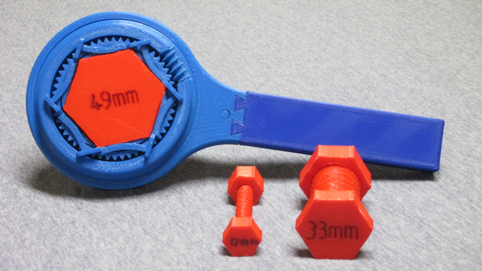 Adjustable Ratchet Wrench 3D CAD Model Library GrabCAD