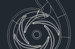 Request: A 2_d centrifugal pump(impeller and volute) 