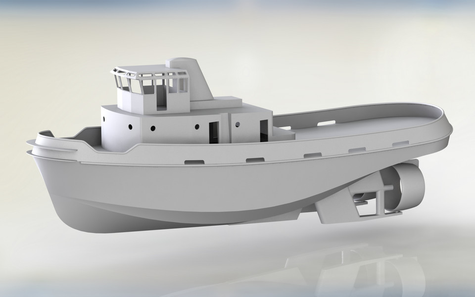 3D Printable Rc Boat