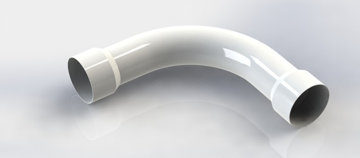 Curve 90 degrees - pvc - tigre
