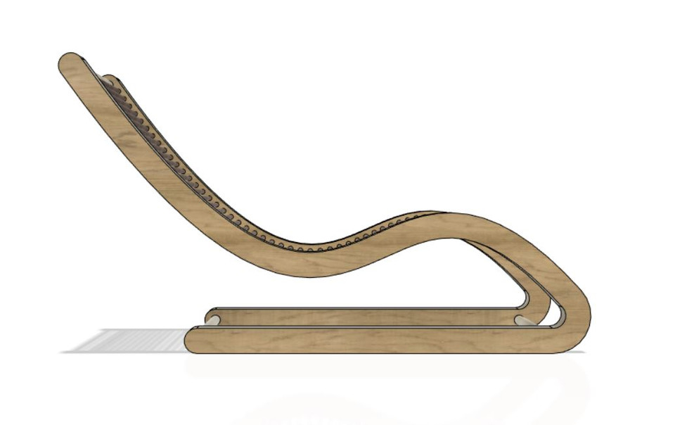 lounge chair 3D CAD Model Library GrabCAD