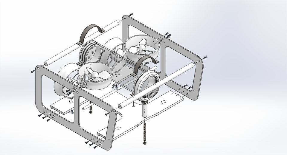 Final Degree Project Underwater Remotely Operated Vehicle 3D CAD Model Library GrabCAD