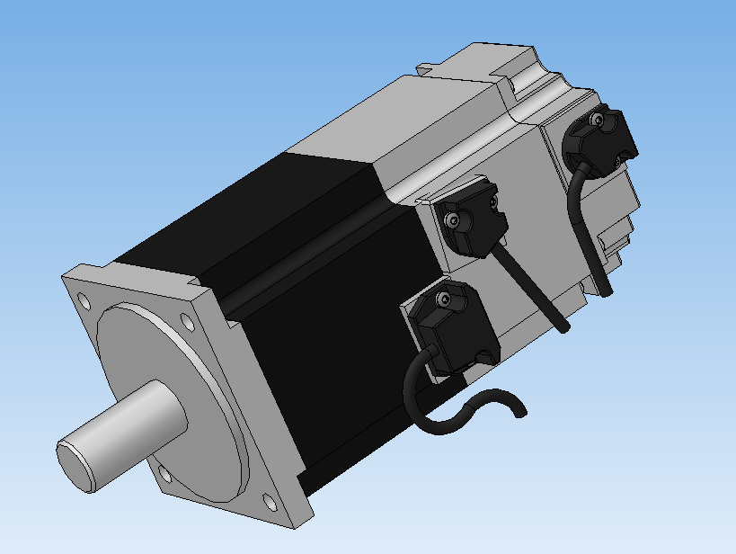 AC servo motor with brake