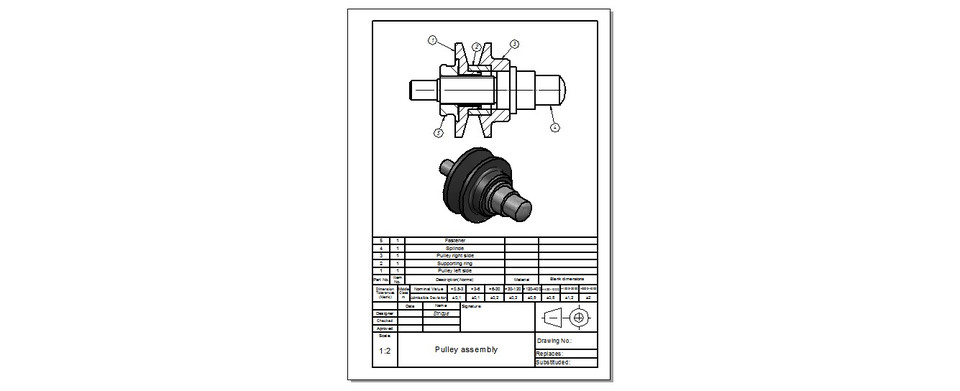 Mechanical assemblies manufacturing 5. Pulley.