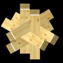 45° wooden burr puzzle