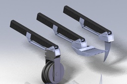 Demining arm attachment