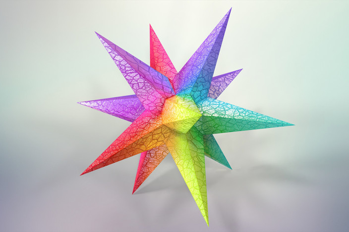 Great Triambic Icosahedron STEP / IGES, SOLIDWORKS 3D CAD model