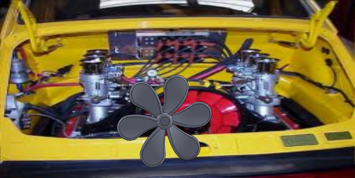 fan with shaft