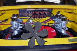 fan with shaft