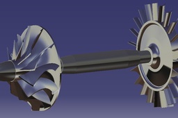 Microturbine Jet Engine 