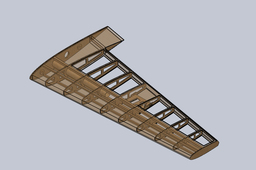 Wing of extra 300 in Balsa