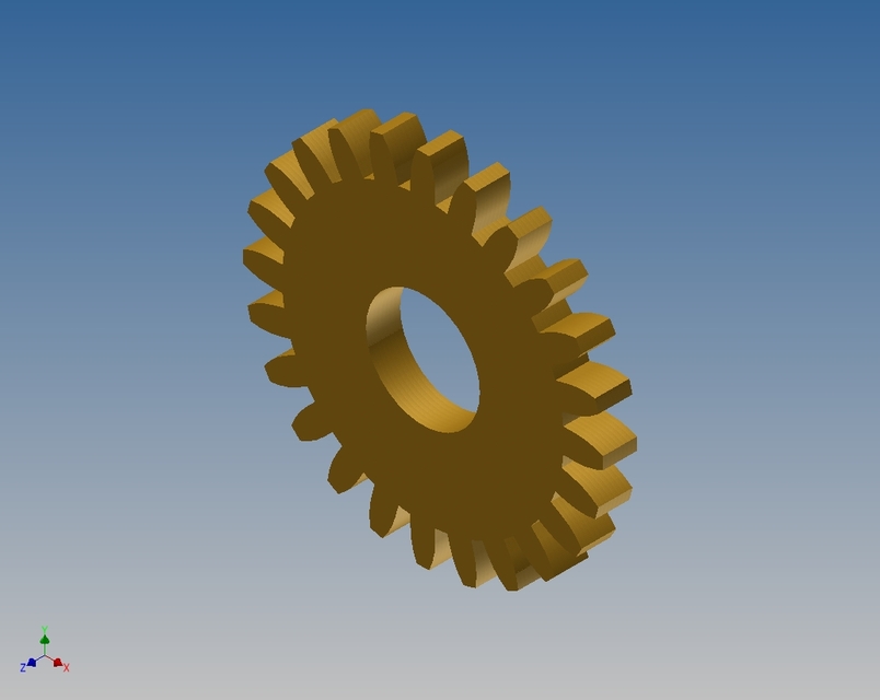 Spur Gear 3D CAD Model Library GrabCAD