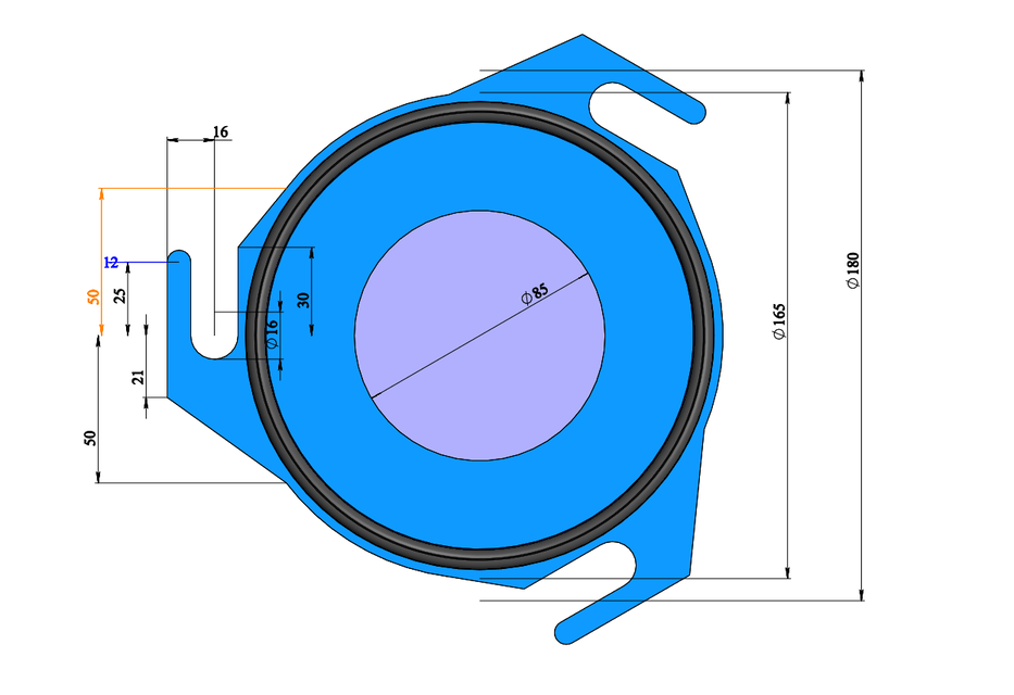 Cartridge filter horizontal 3D CAD Model Library GrabCAD