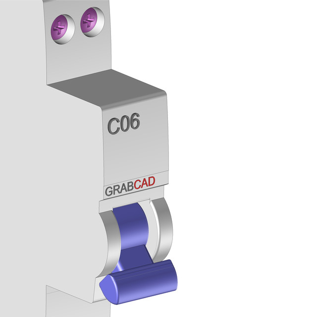 Circuit Breaker C06 A 3D CAD Model Library GrabCAD