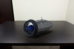 Keyshot rendering 2 inch diameter 3 stage axial jet engine