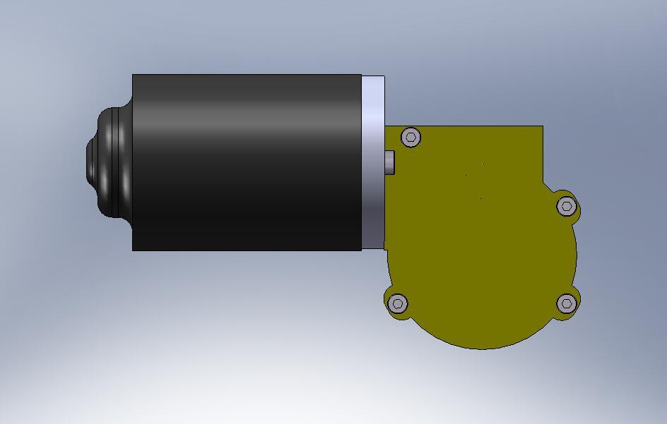dc gear motor 3D CAD Model Library GrabCAD