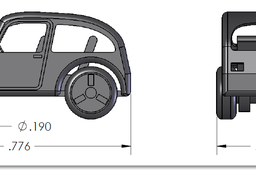 Tiny 3D Printed Car Model