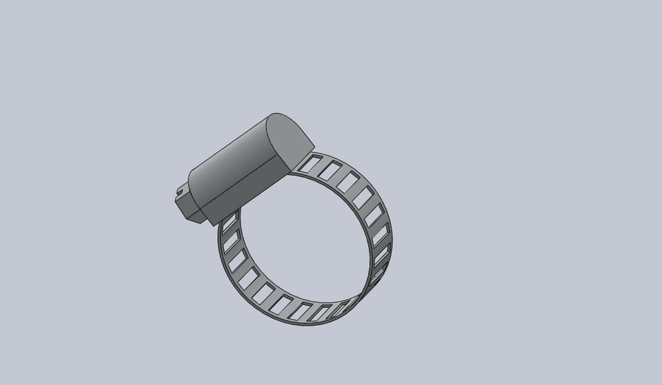 hose clamp 3D CAD Model Library GrabCAD