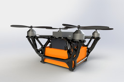 Topologie optimised quadcopter