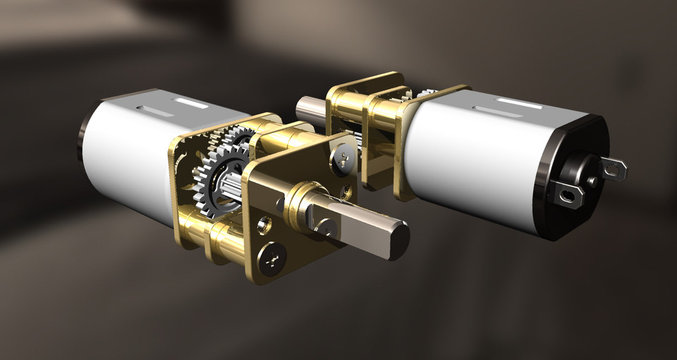 Gear motor 3D CAD Model Library GrabCAD