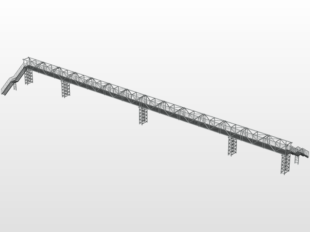 Pedestrian bridge 80m