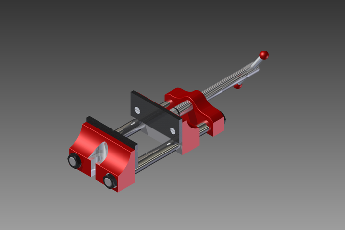 Vise Inventor Drill Press Vise - Autodesk Inventor - 3D CAD model - GrabCAD