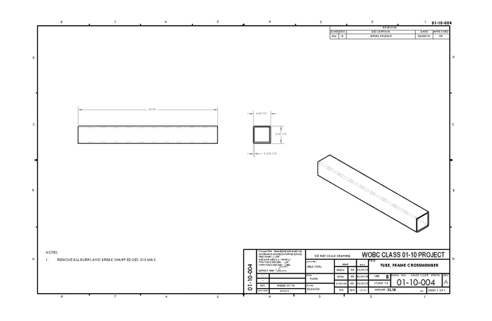 Frame part 04 - engine stand - class project